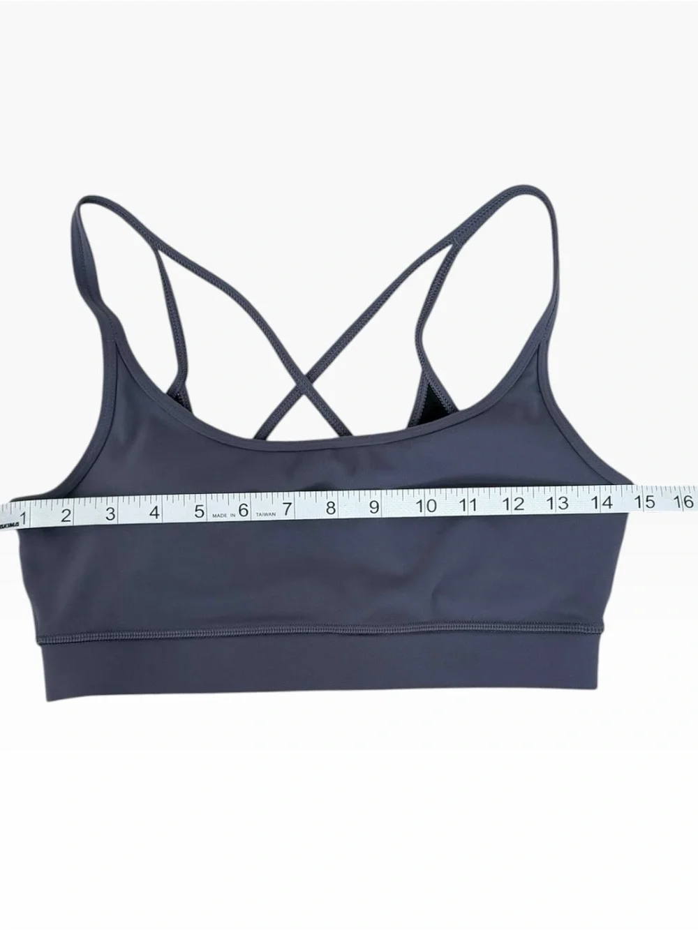 Vuori Mindset Slate Blue Strappy Crossback Sports Bra Size M
